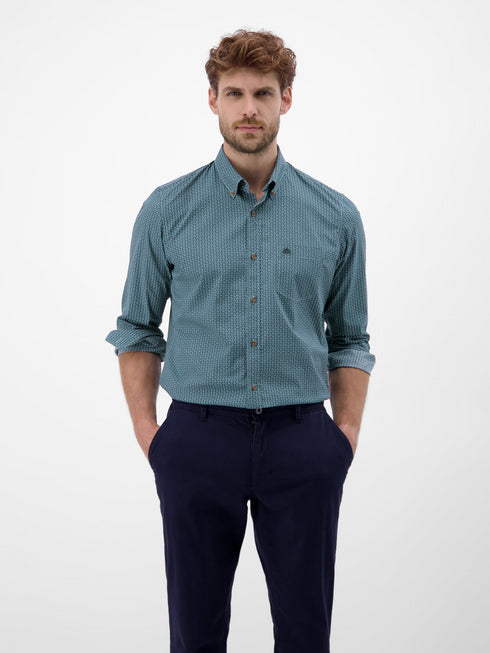 Lerros Men's Shirt with Ornamental Pattern - 2591155